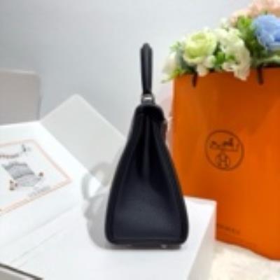 wholesale quality hermes kelly 25 retourne togo noir phw